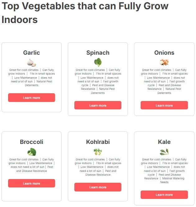 Top Vegetables that can Fully Grow Indoors